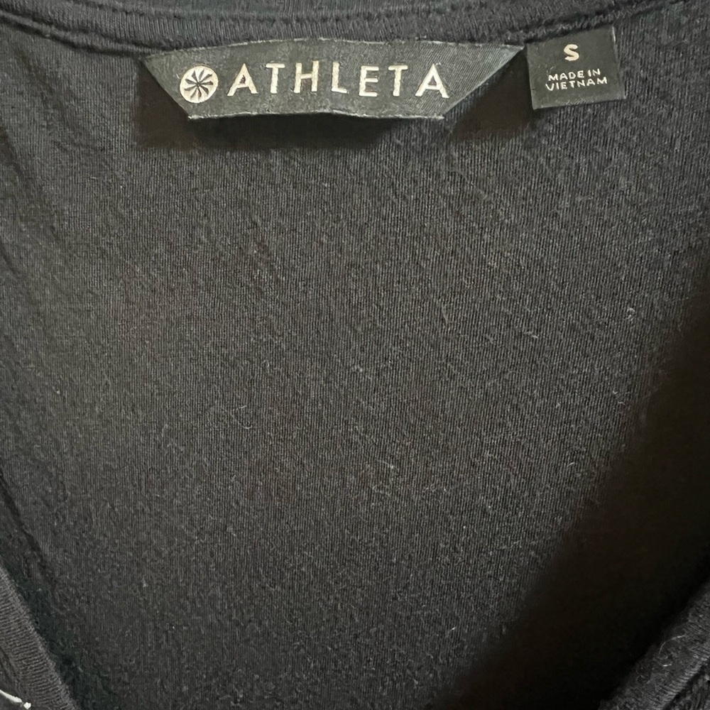 Athleta Black and White Striped Midi Dress - Picture 3 of 3
